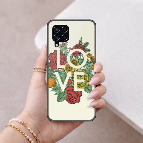 Samsung Galaxy M53 Cover - Foral Series 2 - HQ Premium Shine Durable Shatterproof Case