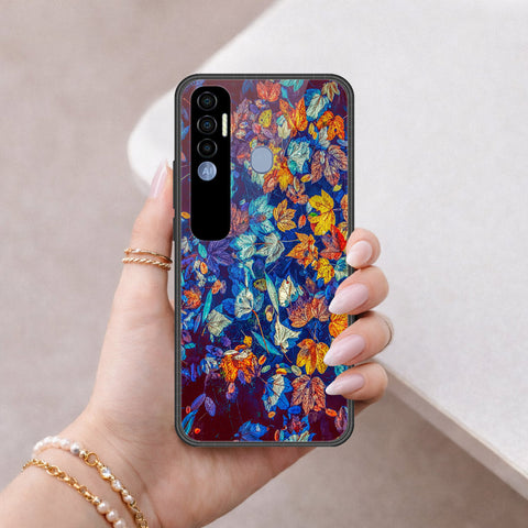 Tecno Spark 7 Pro Cover - Foral Series 2 - HQ Premium Shine Durable Shatterproof Case
