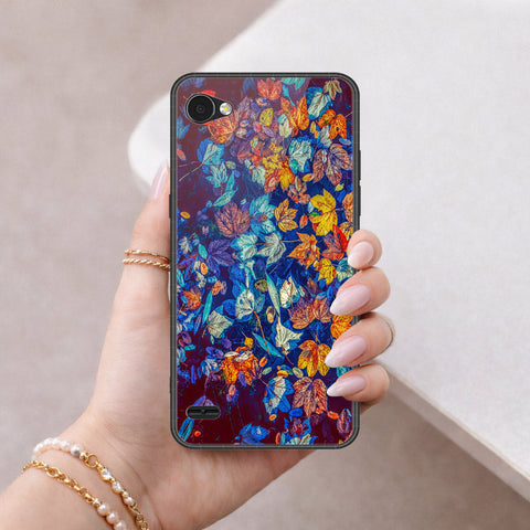 LG Q6 Plus Cover - Foral Series 2 - HQ Premium Shine Durable Shatterproof Case