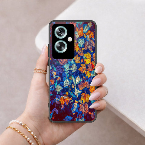 Oppo A2 Cover - Foral Series 2 - HQ Premium Shine Durable Shatterproof Case