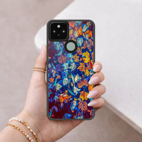 Google Pixel 5 Cover - Foral Series 2 - HQ Premium Shine Durable Shatterproof Case