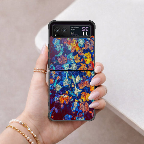 Motorola Razr 40 Cover - Foral Series 2 - HQ Premium Shine Durable Shatterproof Case
