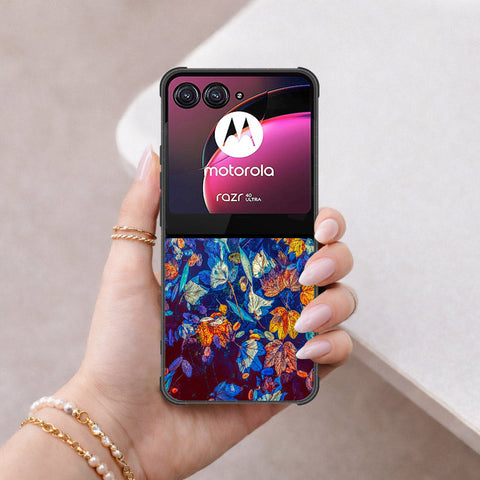 Motorola Razr 40 Ultra Cover - Foral Series 2 - HQ Premium Shine Durable Shatterproof Case