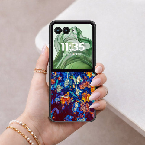 Motorola Razr 50 Ultra Cover - Foral Series 2 - HQ Premium Shine Durable Shatterproof Case