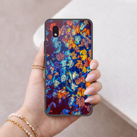 Samsung Galaxy A01 Core Cover - Foral Series 2 - HQ Premium Shine Durable Shatterproof Case