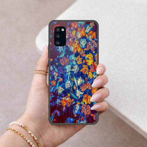 Samsung Galaxy A41 Cover - Foral Series 2 - HQ Premium Shine Durable Shatterproof Case