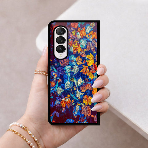 Samsung Galaxy Z Fold 4 5G Cover - Foral Series 2 - HQ Premium Shine Durable Shatterproof Case