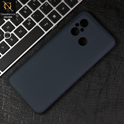 Xiaomi Redmi 12C Cover - Midnight Blue - Matte Shockproof Sillica Gel Soft Case