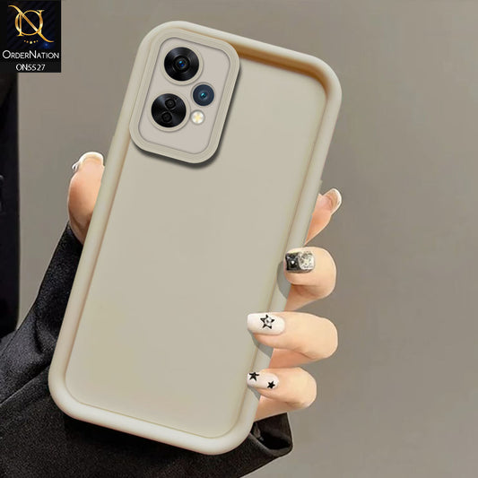OnePlus Nord CE 2 Lite 5G Cover - Off White -Soft Silicone Case With Round Bumper Matte TPU Shockproof Cover