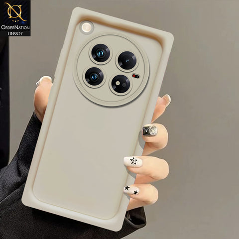 Infinix Zero 40 4G Cover - Off White -Soft Silicone Case With Round Bumper Matte TPU Shockproof Cover
