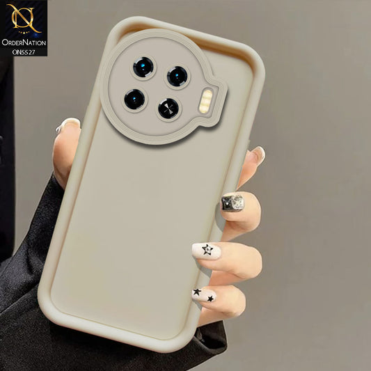 Tecno Spark 20 Pro Plus Cover - Off White -Soft Silicone Case With Round Bumper Matte TPU Shockproof Cover