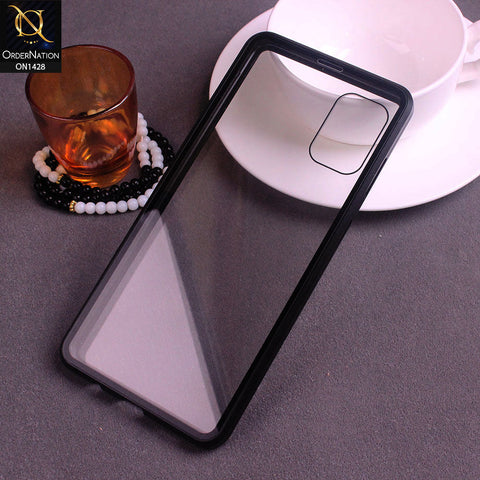Samsung Galaxy A71 - Black - Latest Magnetic Case With Two-Sided Tempered Glass For Screen And Back 360 Full Protection Cover