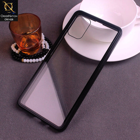 Samsung Galaxy A71 - Black - Latest Magnetic Case With Two-Sided Tempered Glass For Screen And Back 360 Full Protection Cover