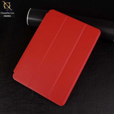 iPad 10.2 / iPad 8 (2020) Cover - Red - PU Leather Smart Book Foldable Case