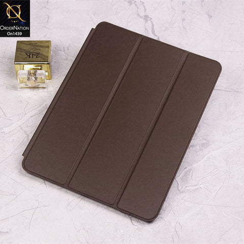 iPad Pro (3th gen) 12.9-inch (2018) - Chocolate - PU Leather Smart Book Foldable Case
