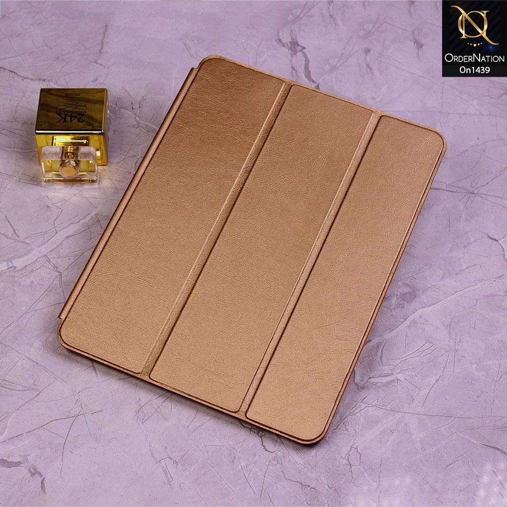 iPad Pro (5th gen) 12.9-inch (2021) Cover - Golden - PU Leather Smart Book Foldable Case