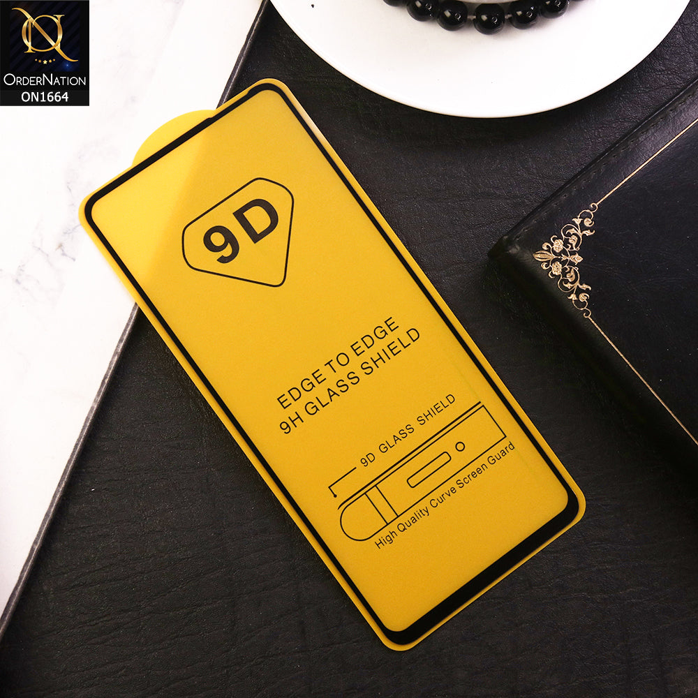 Infinix Hot 40i Screen Protector - Black - Xtreme Quality 9D Tempered Glass With 9H Hardness