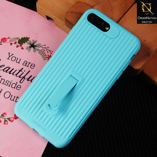 iPhone 8 Plus / 7 Plus Cover - Blue - 3D Youthful Candy Style Kickstand Case