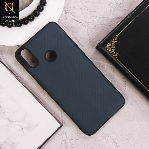 Realme 3 Pro Cover - Blue -  Carbonfiber Soft TPU Case