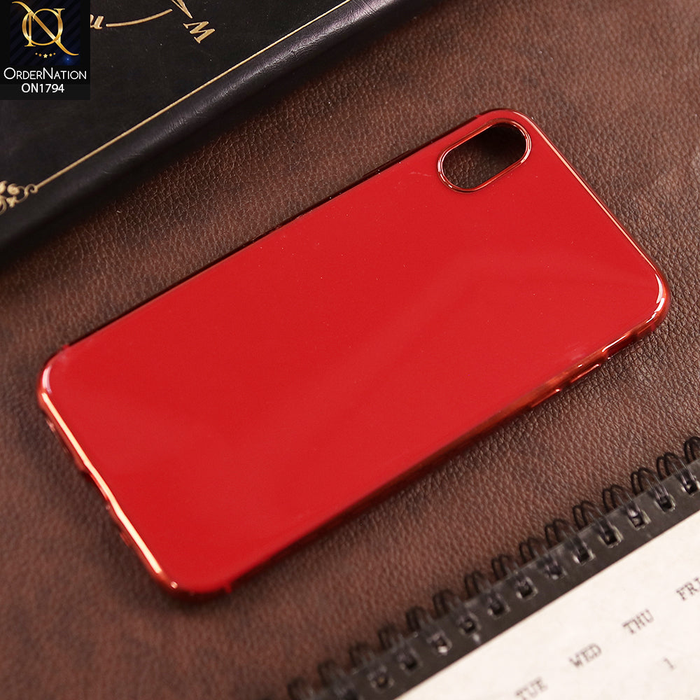 iPhone XS Max Cover  - Red - Soft Colourful Candy Shine Soft Cases