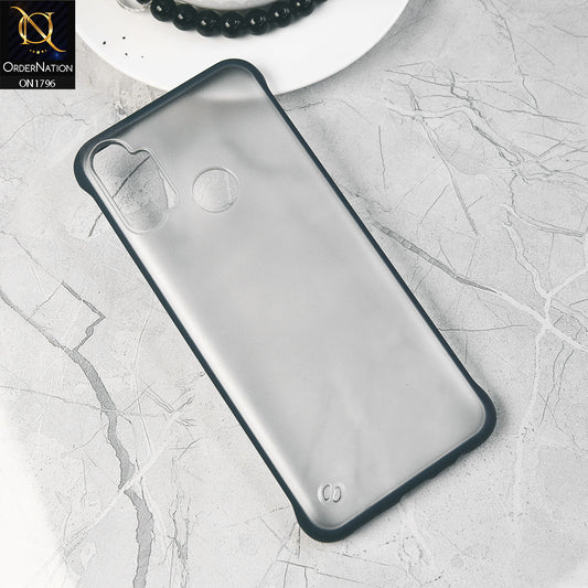 Realme C3 Cover  - Blue - Translucent Matte Shockproof Camera Ring Protection Case
