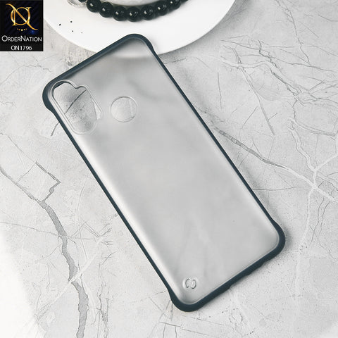 Realme C3 Cover  - Blue - Translucent Matte Shockproof Camera Ring Protection Case