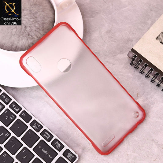 Infinix Smart 2 / X5515 Cover - Red - Soft Colorful Border Semi Transparent Back Shell Case