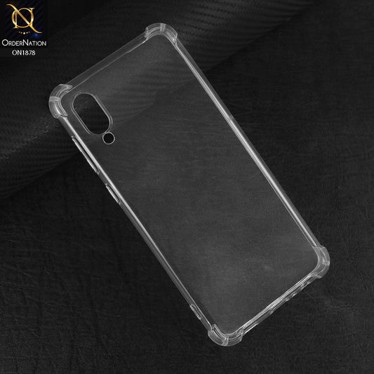 Samsung Galaxy M02 Cover - Transparent - Soft 4D Design Shockproof Silicone Transparent Clear Case