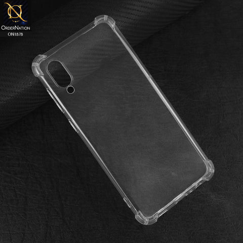 Samsung Galaxy M02 Cover - Transparent - Soft 4D Design Shockproof Silicone Transparent Clear Case