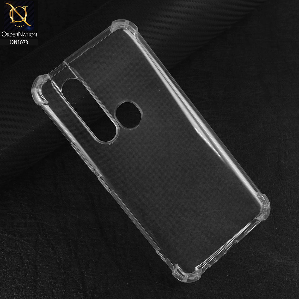 Tecno Camon 15 Premier Cover - Transparent - Soft 4D Design Shockproof Silicone Transparent Clear Case