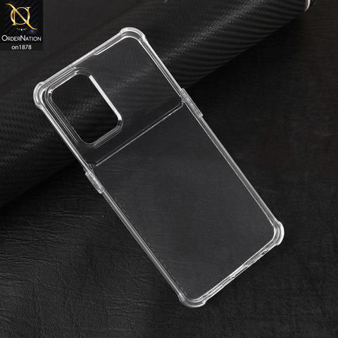 Oppo A95 Cover - Transparent - New Soft Silicne Case with Camera Protection