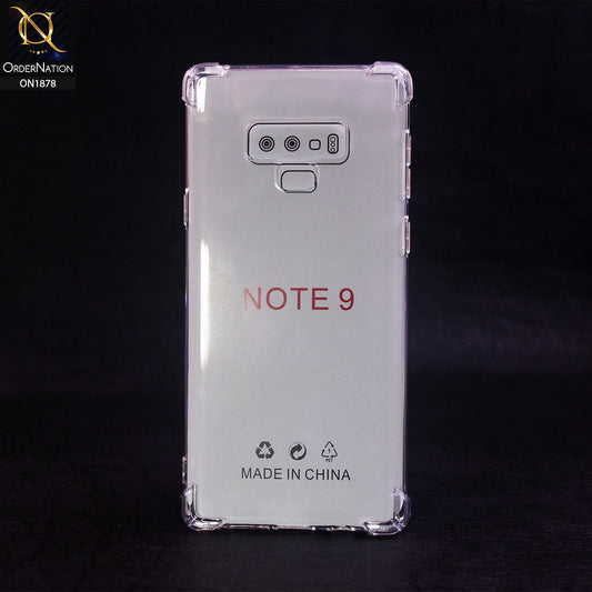 Samsung Galaxy Note 9 Cover - Transparent - Soft 4D Design Shockproof Silicone Clear Case