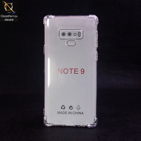 Samsung Galaxy Note 9 Cover - Transparent - Soft 4D Design Shockproof Silicone Clear Case