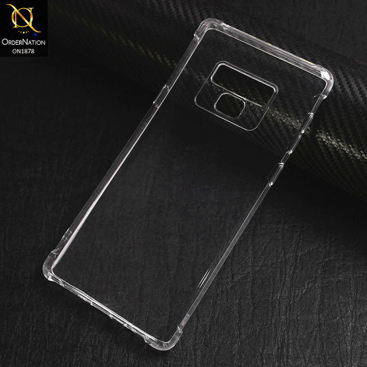 Samsung Galaxy Note 9 Cover - Transparent - Soft 6D Design Shockproof Silicone Clear Case