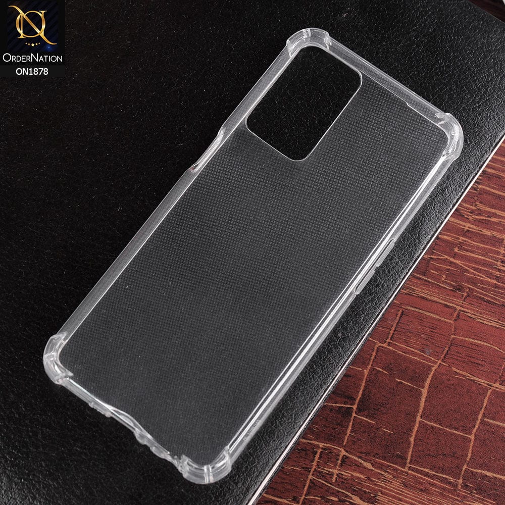 Oppo A54 4G Soft 4D Design Shockproof Silicone Transparent Clear Case