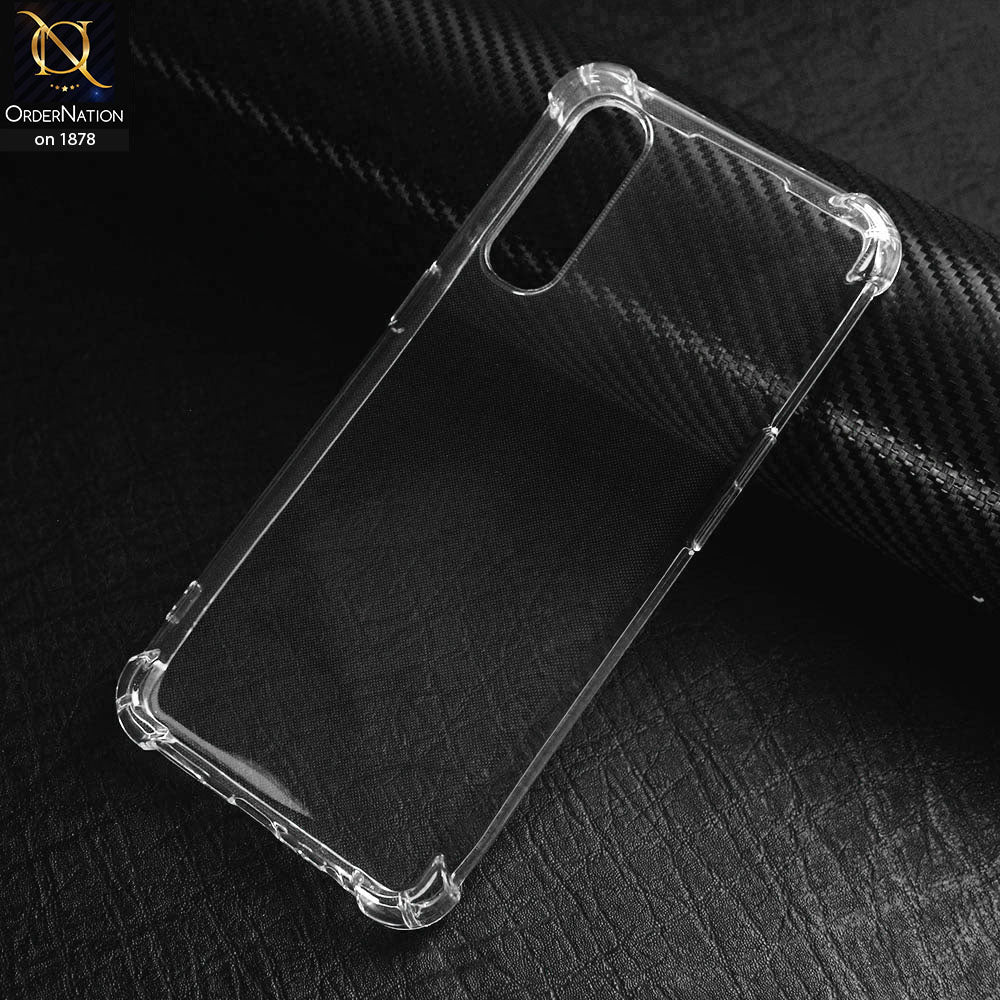 Oppo Reno 3 Pro Cover - Transparent - Soft 4D Design Shockproof Silicone Transparent Clear Case
