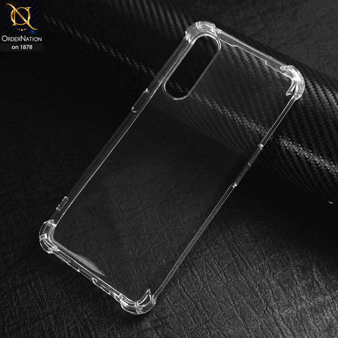 Oppo Reno 3 Pro Cover - Transparent - Soft 4D Design Shockproof Silicone Transparent Clear Case