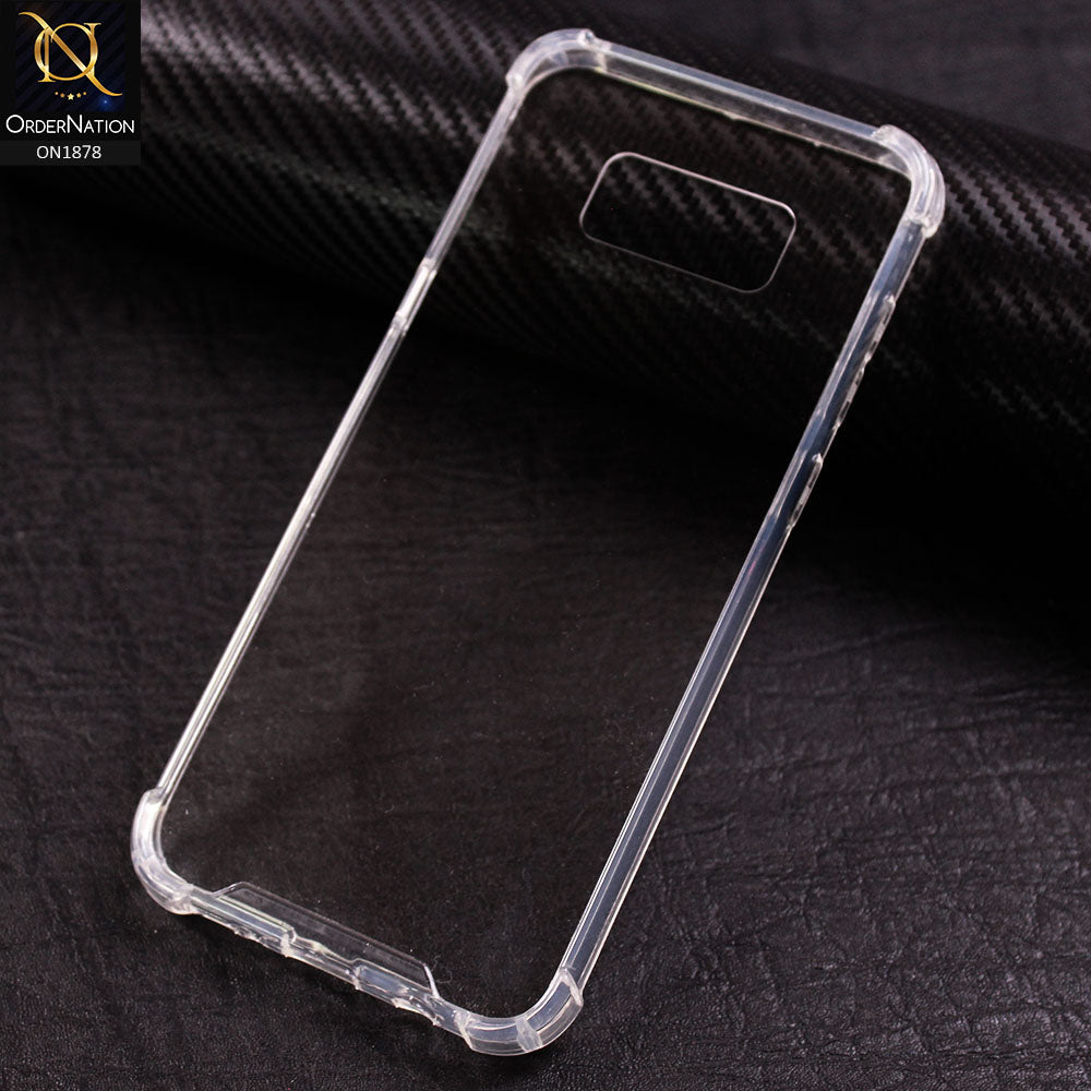 Samsung Galaxy S8 Cover - Transparent - Soft 4D Design Shockproof Silicone Clear Case