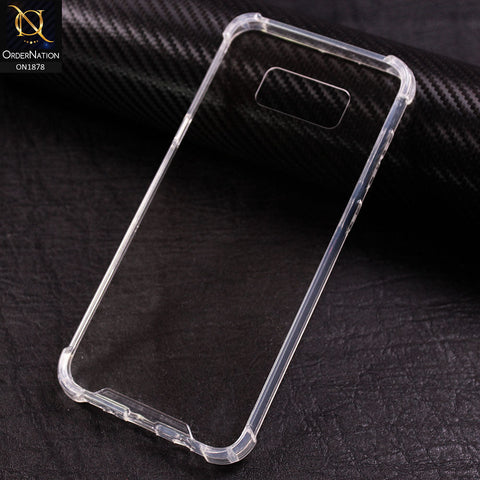Samsung Galaxy S8 Cover - Transparent - Soft 4D Design Shockproof Silicone Clear Case