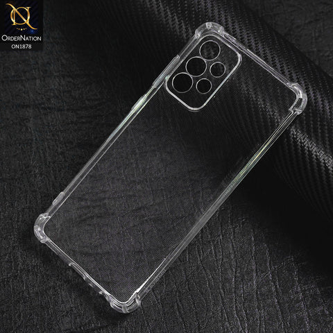 Samsung Galaxy A72 Cover - Transparent - Soft 4D Design Shockproof Silicone Clear Case