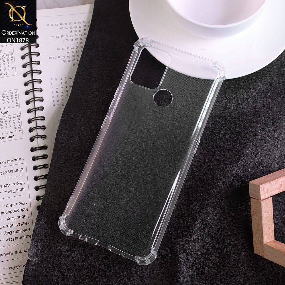 Tecno Pova Cover - Transparent - Soft 4D Design Shockproof Silicone Clear Case