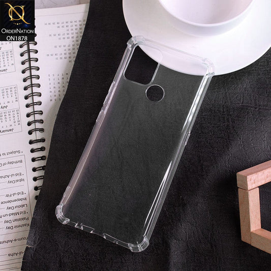 Tecno Pova Cover - Transparent - Soft 4D Design Shockproof Silicone Clear Case