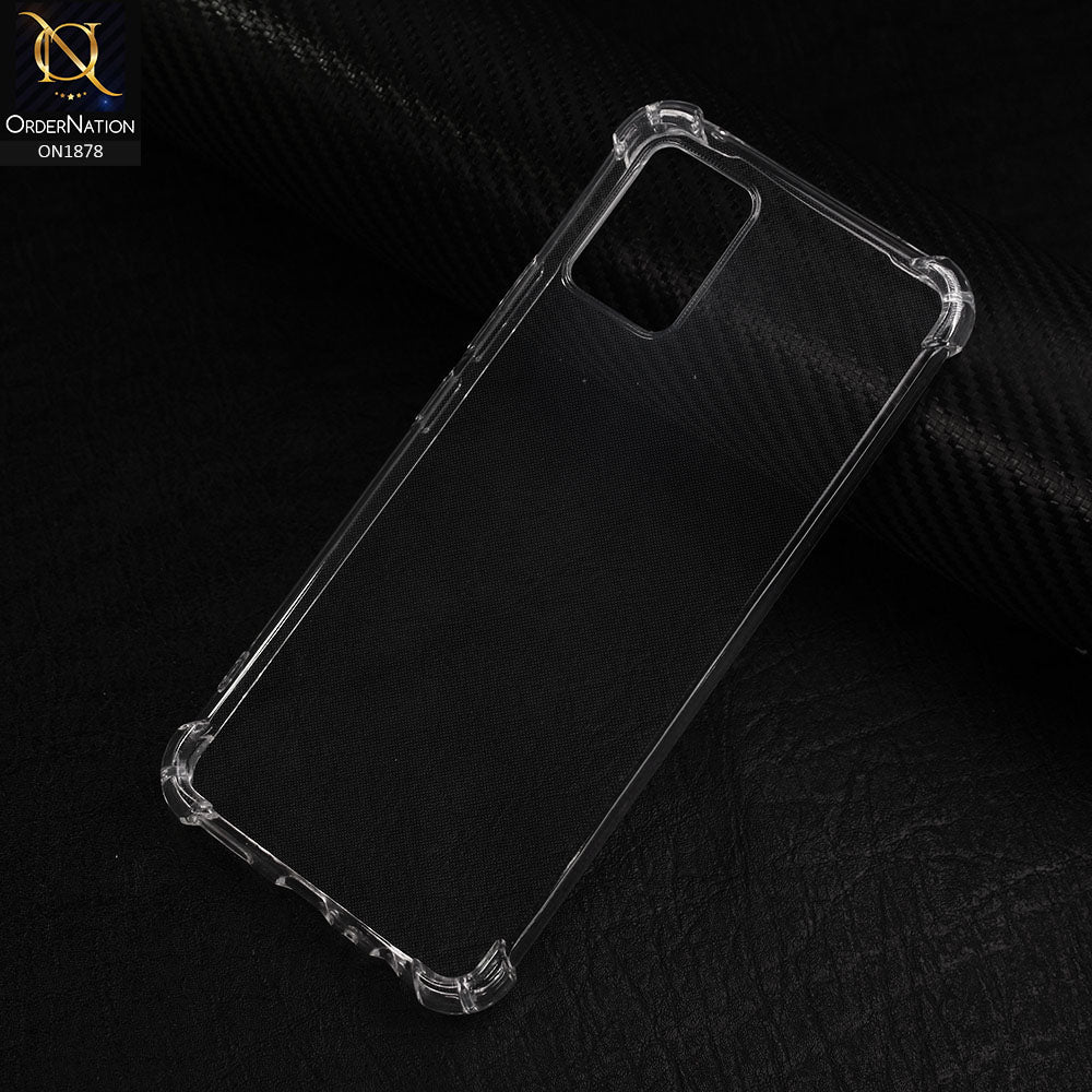 Vivo V20 Cover - Transparent - Soft 4D Design Shockproof Silicone Clear Case