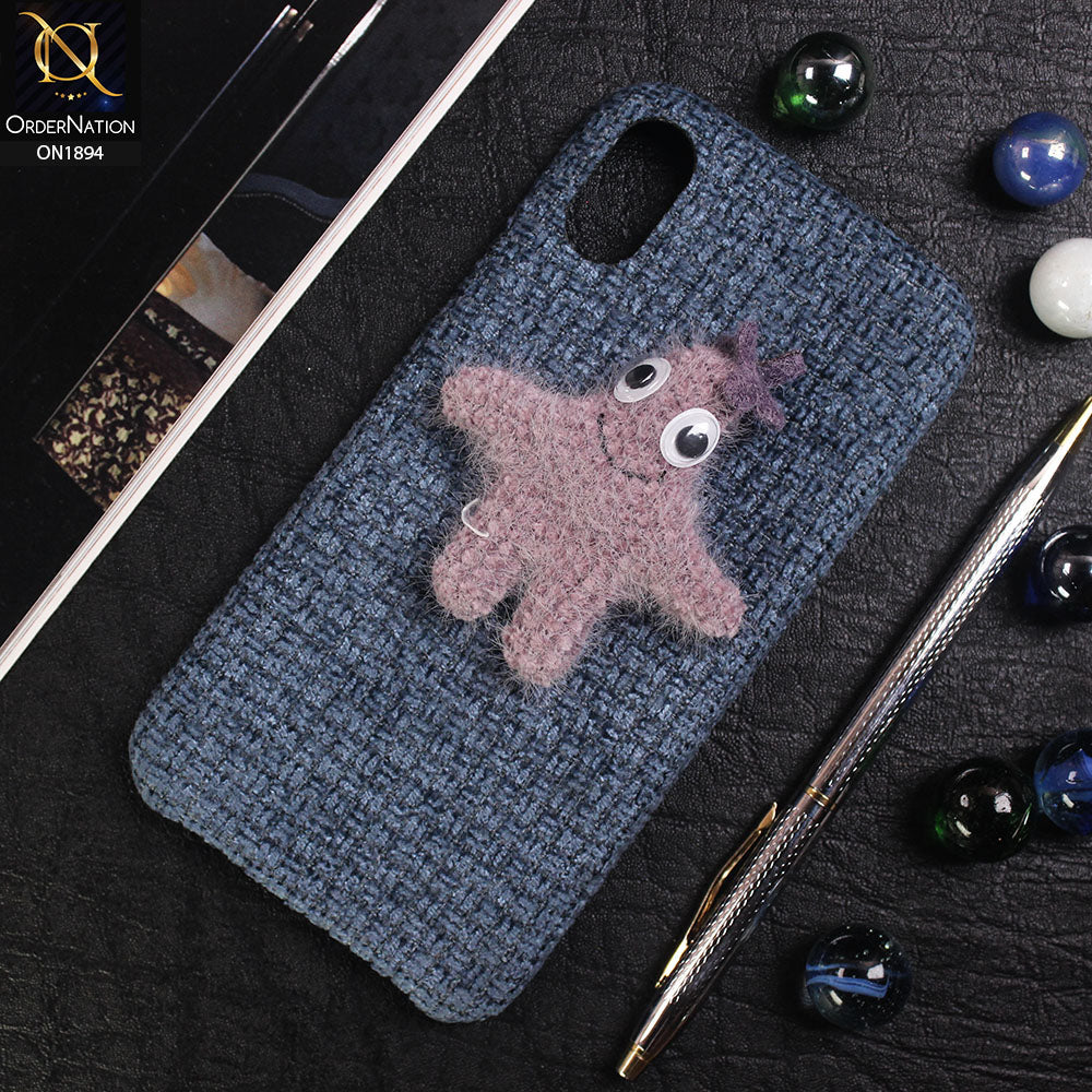 iPhone XS / X Cover - Blue - 3D Cute Starfish Pure Autumn Warm Carpet View Case