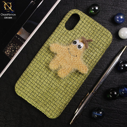 iPhone XS / X Cover - Green - 3D Cute Starfish Pure Autumn Warm Carpet View Case