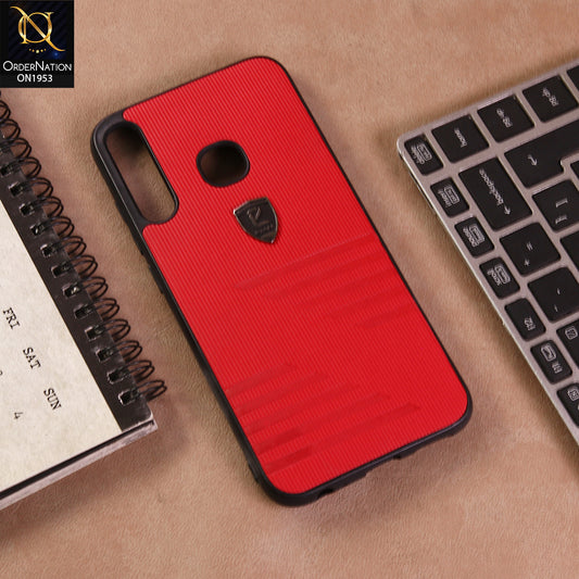 Infinix S4 Cover  - Red  - Puloka Linning Style Soft Borders Back Shell Case