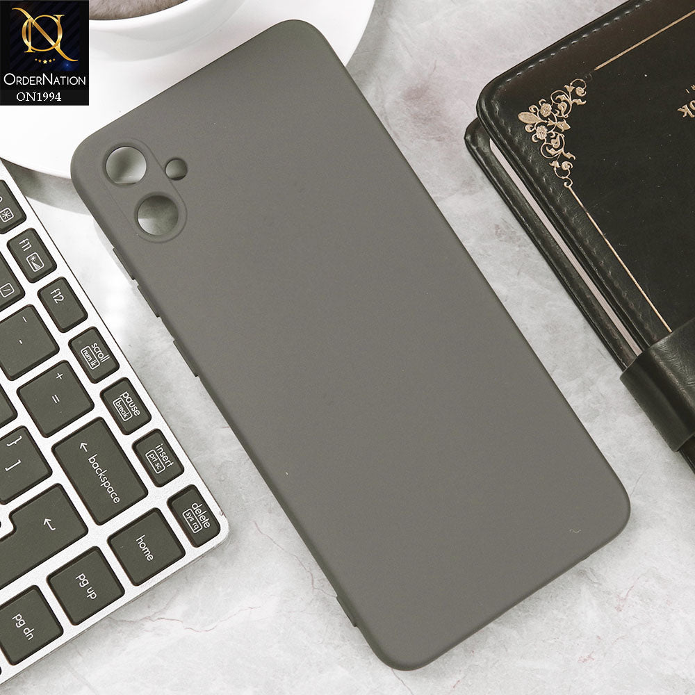 Samsung Galaxy A05 Cover - Gray - Matte Shockproof Sillica Gel Soft Case