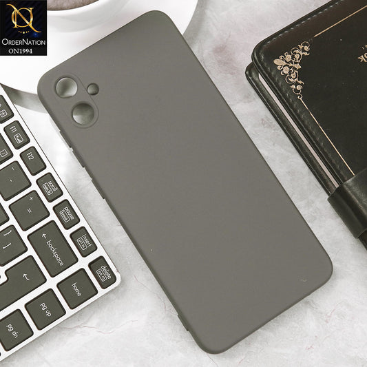 Samsung Galaxy A05 Cover - Gray - Matte Shockproof Sillica Gel Soft Case