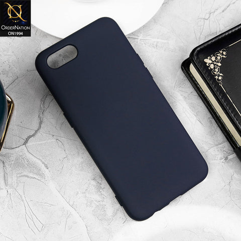 Oppo A1k Cover - Midnight Blue - Matte Shockproof Sillica Gel Soft Case