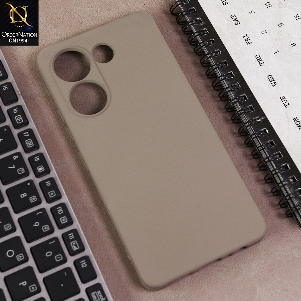 Tecno Camon 20 Cover  - Desert -  Matte Shockproof Sillica Gel Soft Case